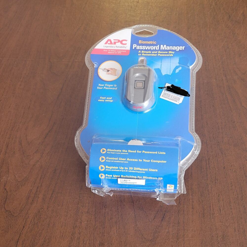 APC Biometric Password manager Biopod Fingerprint Reader New sealed